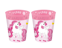 Einhorn Kinderbecher 250Ml Trinkbecher Kunststoff Bpa Frei Party 2Er Set