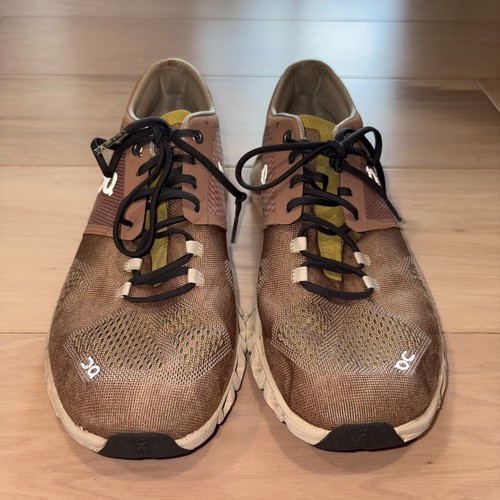 On Cloud X Mujer Talla 9.5 Crema Beige Rosa Amarillo Zapatos para Correr Tenis - Imagen 6 de 9