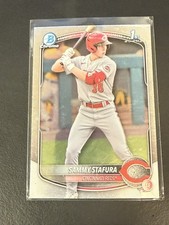 2025 Bowman Sammy Stafura Chrome #BCP-100 Reds 1st Prospect