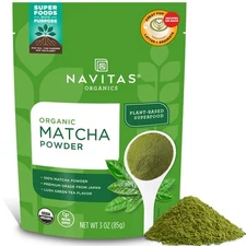 Navitas Organics Matcha Powder, 3 oz. Bag, 85 Servings ? Premium Culinary Grade,