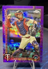 2025 Topps Chrome Logofractor - Ryan Jeffers #65 Purple MLB Logofractor /250