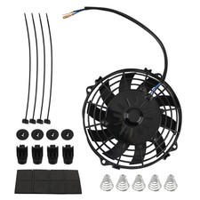 10-blade Electric Fan Kit 7 For Universal Radiator System Black 12v 80w