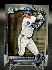 2025 Bowman Chrome 1st Andrew Salas #BCP-156 Prospect Miami Marlins ROOKIE RC 🟢