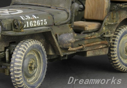Award Winner Re-Built Re-Paint Large 1/18 Diecast US Army Jeep Willys MB 1/4T - Picture 14 of 24