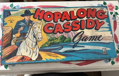 Vintage Hopalong Cassidy Board Game Milton Bradley (1950)  Western