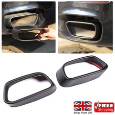 Matte Black  Steel Rear Exhaust Muffler Tip Tail Pipe For BMW X5 F15 X6 14-18 UK