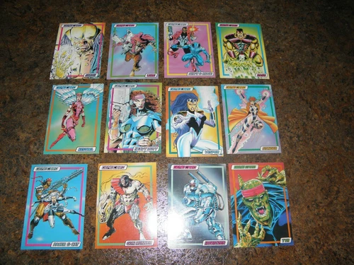 1993 MARVEL GENE CARDS LOT OF 12 CARDS