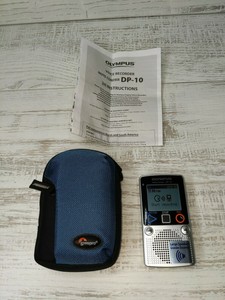Olympus Note Corder DP-10 Voice Recorder - Mint Condition w Case Manual