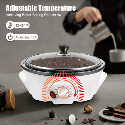 110V Electric Coffee Roasting Machine Coffee Bean Baking Machine for Cafes Club