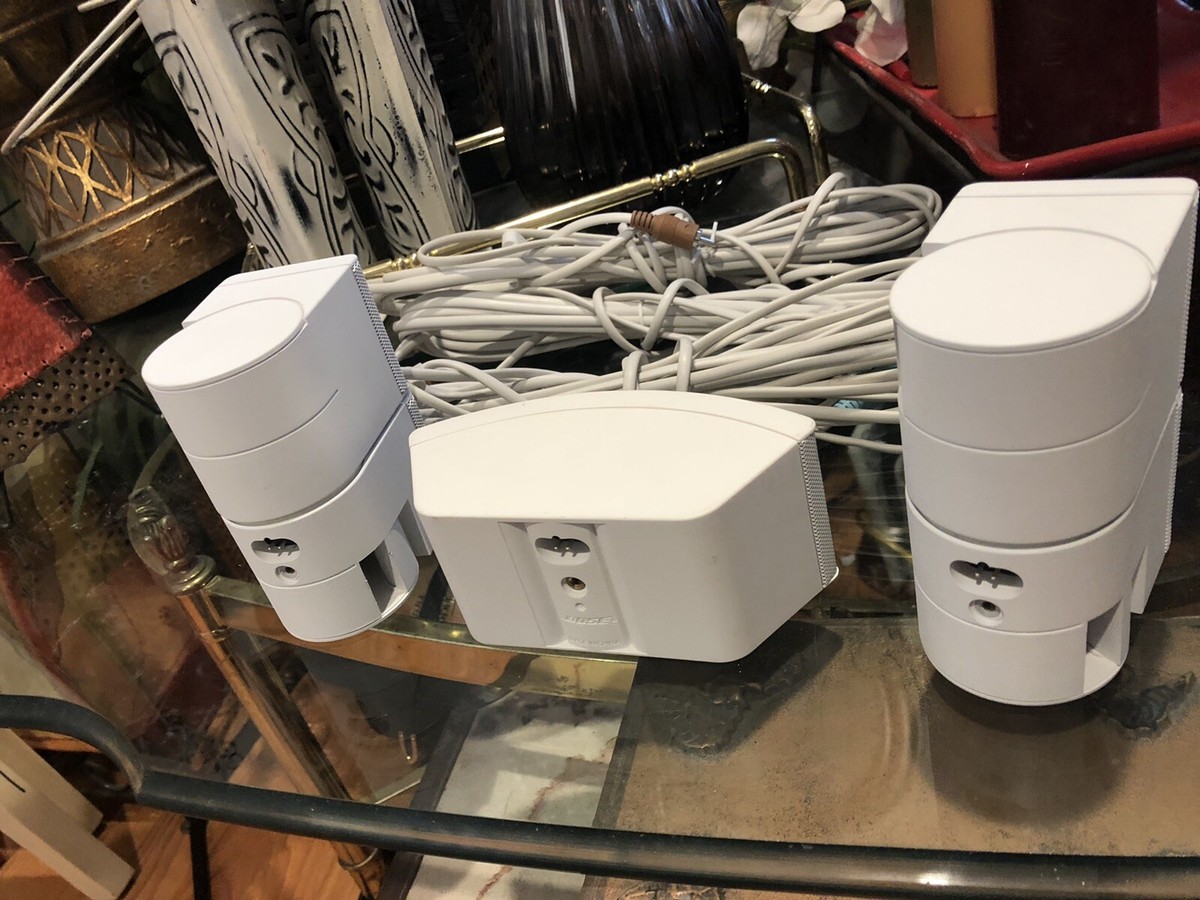 3 Genuine Bose Jewel Double Cube Speakers With Original Cables 100