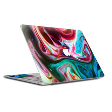 Skin Decal Wrap for MacBook Air Retina 13 Inch - Paint Mix swirls red green