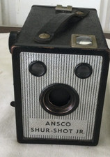 Vintage 1948 Ansco Shur-Shot Jr. Box Camera, User Manual