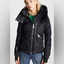 Sam New York Jetset Puffer Jacket In Black Womens Size Small S
