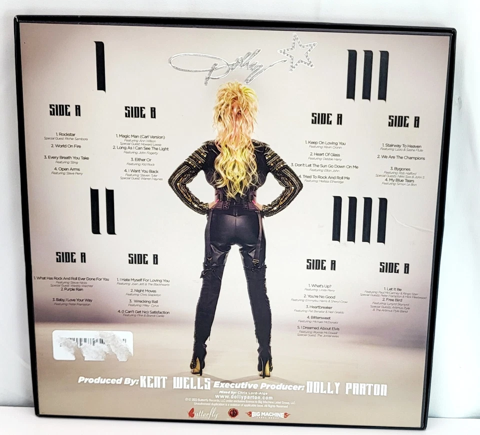 Dolly Parton  Rockstar Pink Vinyl Box Set 4 LP Missing 2nd Disc Includes Booklet - Image 2 of 4