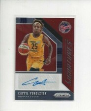 2020 WNBA Panini Prizm Cappie Pondexter Autograph Indiana Fever Rare A603