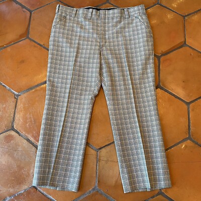Vintage 60s 70s Plaid Golf Pants Trousers Caddy Shack Pants 40 X