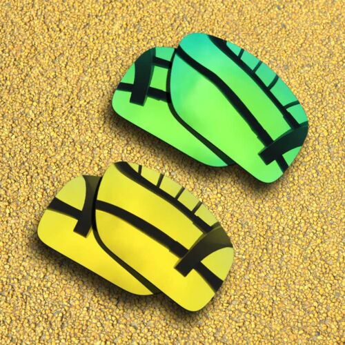US 2 Pairs Lenses Replacement for-Oakley Det Cord Polarized-Green&24K Golden