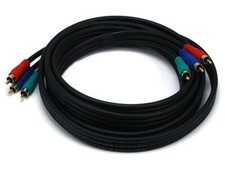 Monoprice 5353 10ft 22AWG 3-RCA Component Video Coaxial Cable RG-59/U
