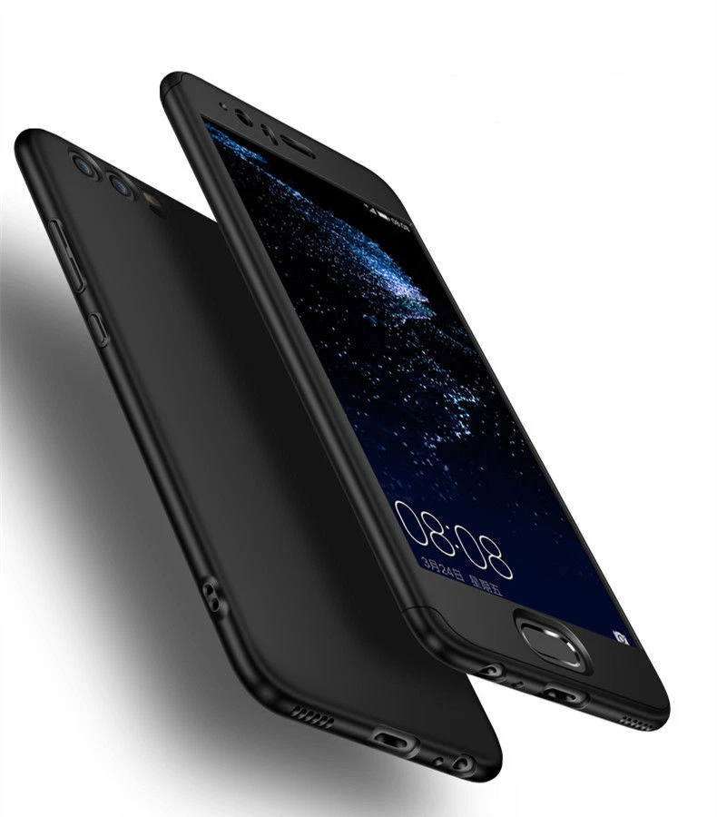 COVER Fronte Retro 360° per HUAWEI P10 / LITE /PLUS + Pellicola VETRO TEMPERATO - Immagine 4 di 4