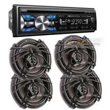 Single DIN CD Player, Bluetooth, USB Car stereo Radio-300 WATT Car 6.5" Speakers