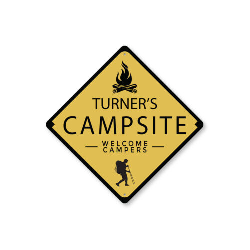 Letrero de metal personalizado para camping - Imagen 1 de 4