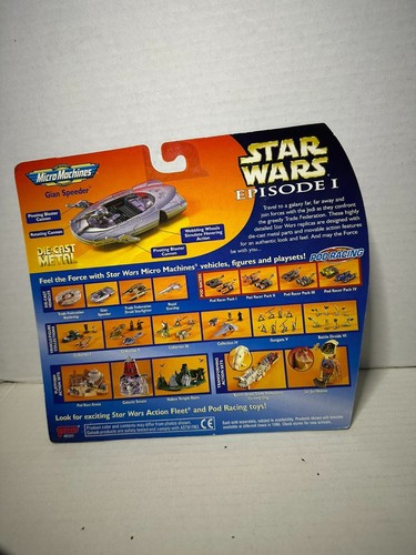 Star Wars Episode 1 Micro Machines Gian Speeder Die-Cast Metal New Sealed new - Picture 2 of 2