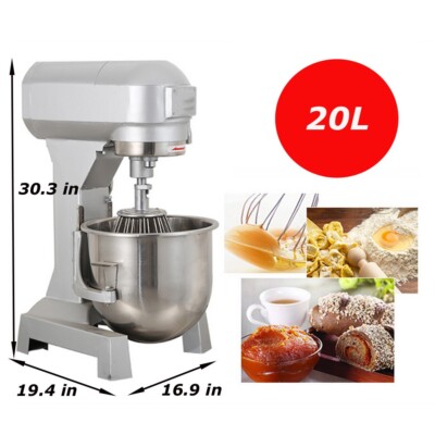 20L Commercial Flour Mixer Three-function Egg Beater Cream/Fresh Milk  Machine