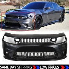 SRT HELL CAT STYLE FRONT BUMPER CONVERSION FIR DODGE CHARGER 15-21 COVER GRILLE