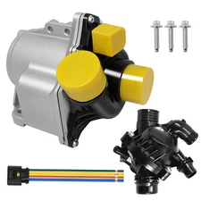 Electric Engine Water Pump w/Thermostat 11537550172 for BMW 335i 535i x5 x6 3.0L