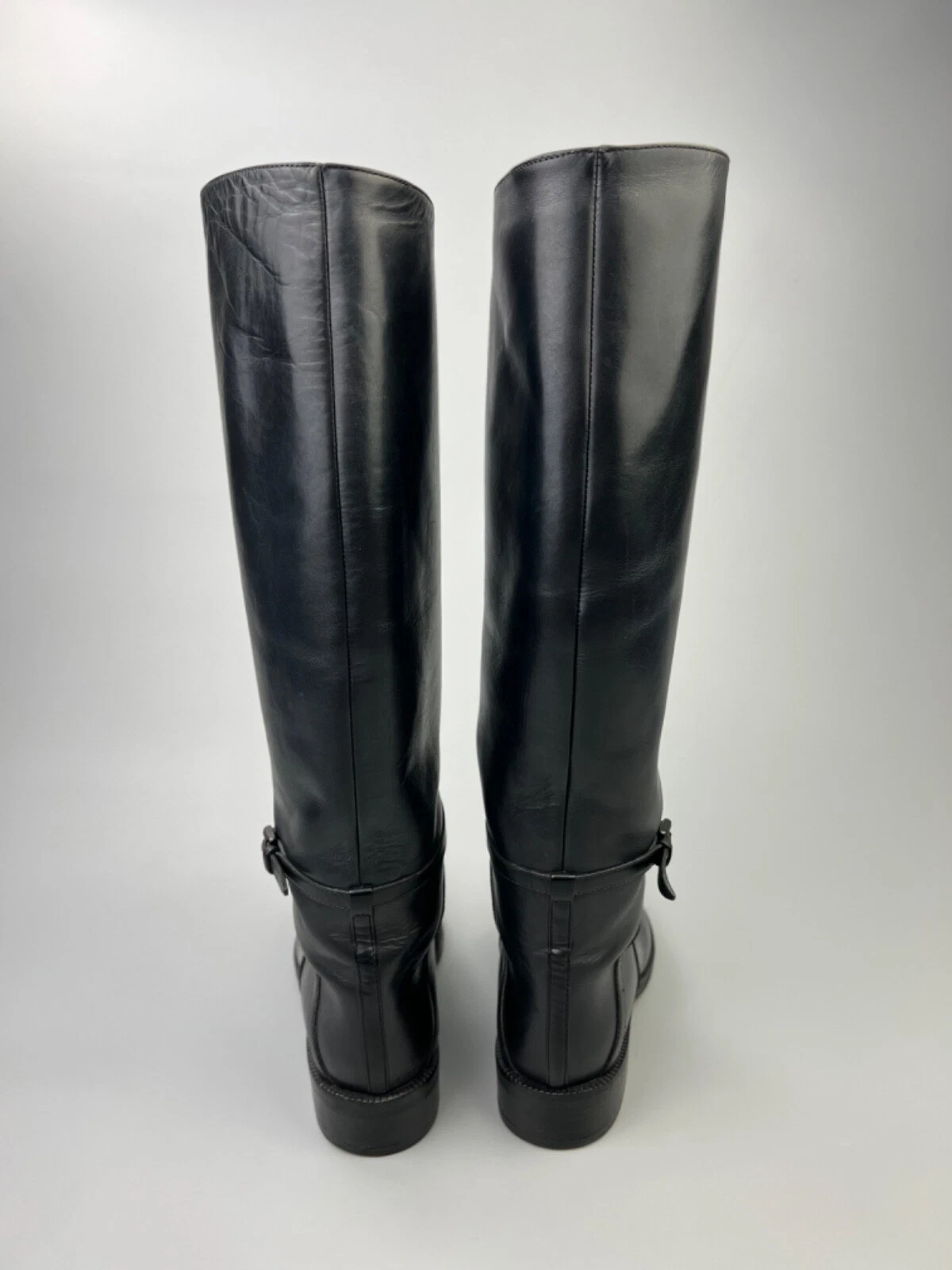Stivali al ginocchio in pelle Bottega Veneta neri da donna taglia 36 5