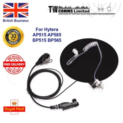 TW COMMS LTD Earpiece for Hytera AP515 AP585 BP515 BP565 Acoustic Tube