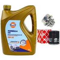 MotoröL Filter Set 5W-30 5 Liter + ÖLablassschraube FüR Suzuki Liana Jimny 1.6