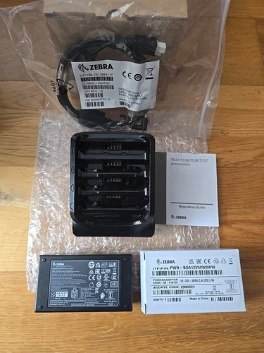 Zebra SAC-TC51-4SCHG-01 4 Slot Battery Charger Cradle TC51 TC52 TC56 TC57