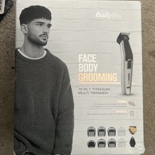 Babyliss Men 10 In 1 Titanium Multi Trimmer Face Body Beard Grooming Cordless