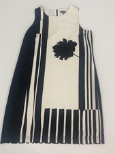 Vince Camuto Women’s A-Line Dress Black White Sleeveless Size 12 De Segunda Mano