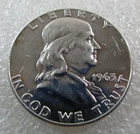 1963-P  Franklin Half Dollar 90% Silver / SK7B1C