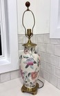 Vintage Wildwood Chinoiserie Floral Table Lamp Famile Rose Style 3-way 29.5” — photo 8