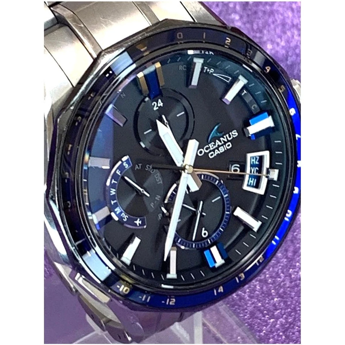 Reloj Casio Oceanus OCW-G2000G-1AJF GPS Bluetooth Radio Solar Titanio