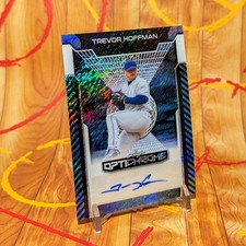 2025 Trevor Hoffman 🔥 ONE OF ONE 🔥 AUTO Leaf Optichrome Blue Shimmer Padres