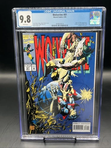 Wolverine #81 (Marvel Comics May 1994) CGC Graded 9.8 White Pages