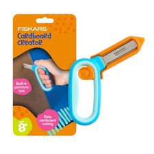 Cardboard Cutting Tool Ergonomic SoftGrip Handle 5 inch Fiskars Kids Creator