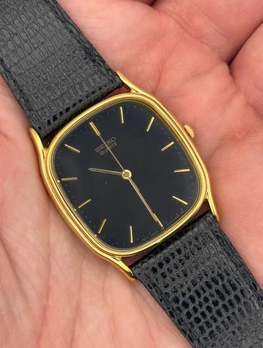 1997 Seiko Men's Gold-Tone Dress Watch w/ORIGINAL BAND - 5Y31 Quartz - RUNNING!