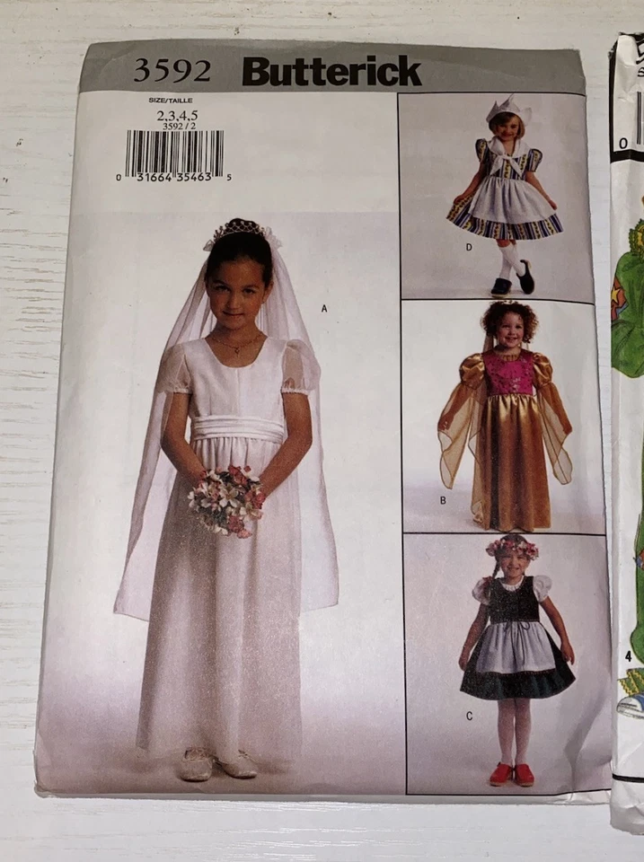 Set Of 3 Cut Sewing Patterns Kids Halloween Costumes - Image 2 of 4