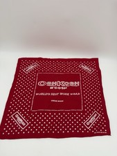 Vtg Oshkosh B'Gosh Bandana Red Polka Dot Work Wear Handkerchief