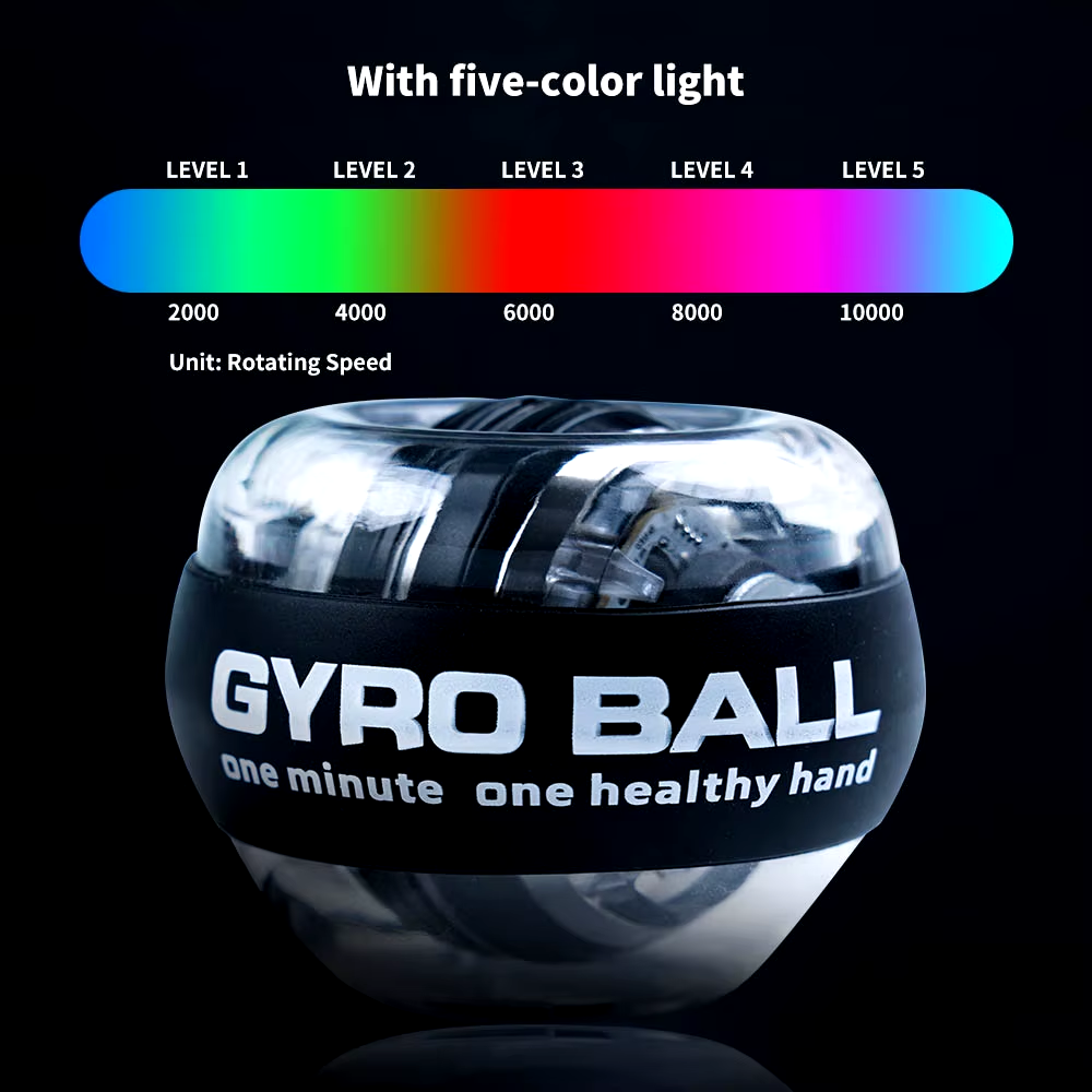 LED Gyroscopic Power Trainer Ball Auto Gyro Power Wrist Ball Arm Hand Trainer
