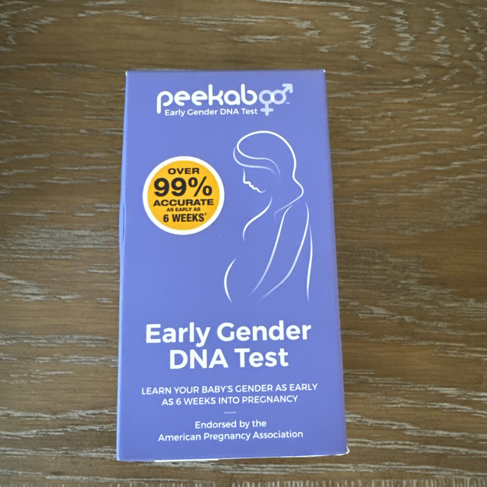 Peekaboo at Home Baby Gender Predictor Test Kit, Test at 6 Weeks Pregnant 