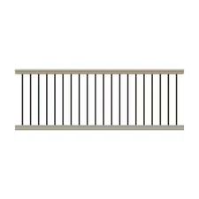 Bella Premier Series 8 Ft. X 36 In. Clay Vinyl Level Rail Kit with Aluminum Balu