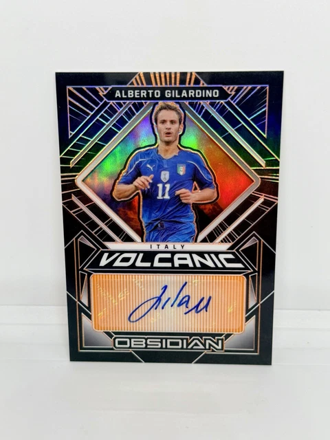 ALBERTO GILARDINO 2021 Obsidian Volcanic Signatures Orange Etch Auto /50 Italy