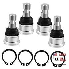 4 PCS Upper and Lower Front Ball Joints Compatible with Polaris Ranger