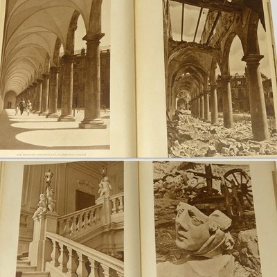 Dresden Ruins 1945 Book w/50 gravure photos before/after WW2 bombing raid Saxony - Image 1 of 2